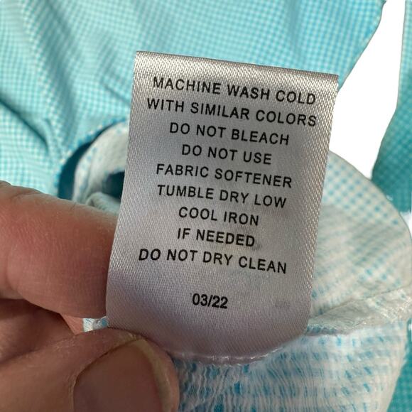 IBkul Women's Mini Check 1/4 Zip Golf Resort Pullover SEA ISLAND Sz S Athleisure - Picture 6 of 9